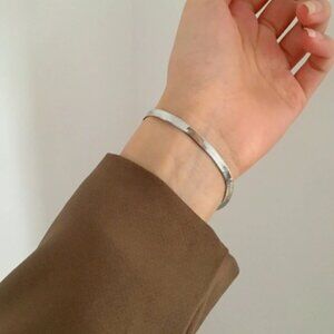 Stainless Steel Herringbone Bracelet
